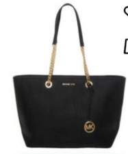 Image of michael kors black large shania tote bag