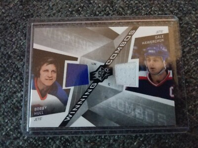 Bobby Hull / Dale Hawerchuk Winnipeg Jets - Upper Deck Winning Combos Patch 