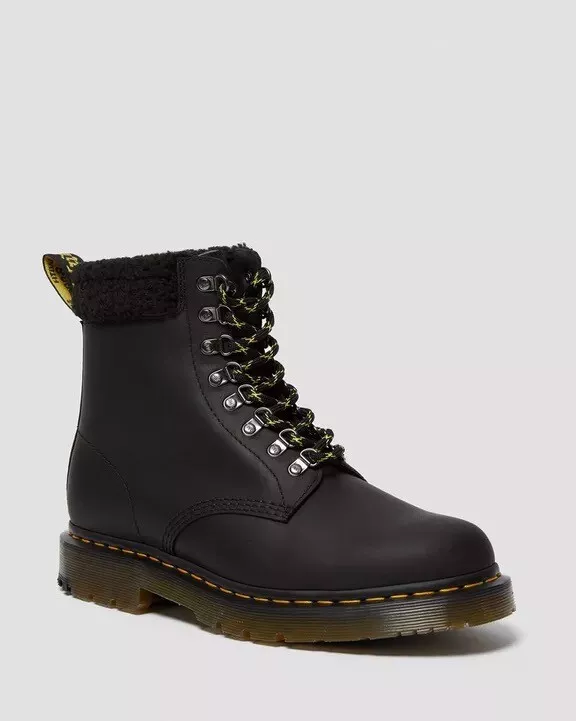 Dr. Martens 1460 Wintergrip Sherpa Fleece Collar Leather Boots