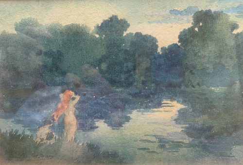 Luc BARBUT-DAVRAY (1863-1926) Ecole Française Les Naïades 1909 Nimes Paris - Photo 6/9