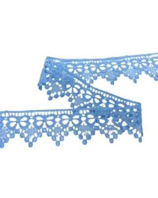 Bordure en dentelle macramé ajourée avec croix de Malte 23 cm euros/m