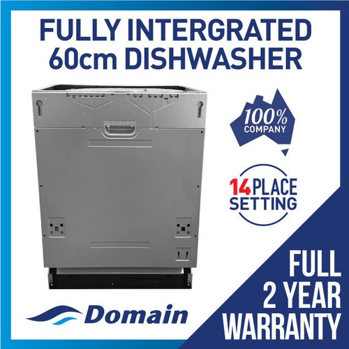 Domain 60cm Fully BuiltIn Integrated 14 Place Dishwasher 600mm