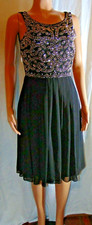 New Size 8 Xscape Black Beaded Sleeveless Cocktail, Formal Sleeveless Dress