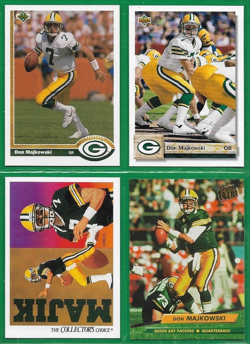 Don Majkowski 4 Card LOT Packers MINT 1992 Ultra 132 1991 UD 91 220 1991 117