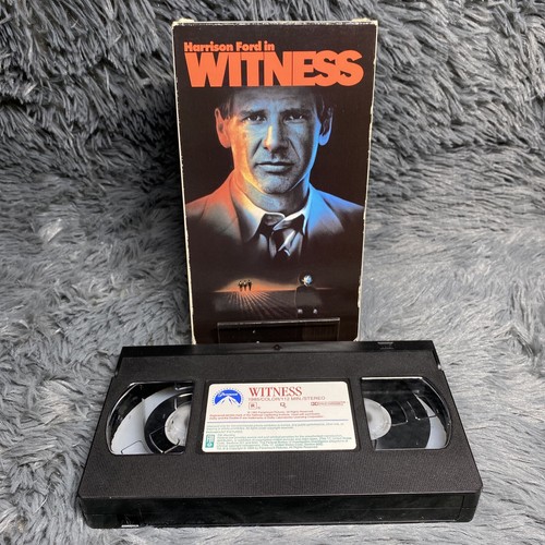 Witness VHS VCR Video Tape Used Movie Kelly Mcgillis Harrison Ford Film