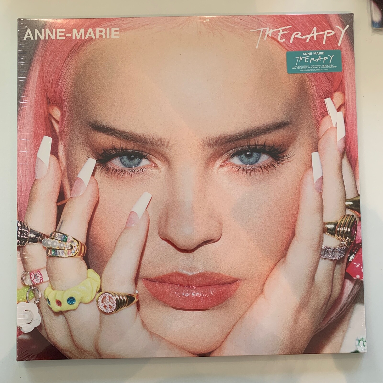 Anne-Marie – Therapy - Brand New & Sealed G'Fold Ltd Turquoise Vinyl LP