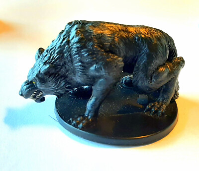  DIRE WOLF  37 U LARGE FIGUR  DUNGEONS OF DREAD 2008  D&D MINIS PATHFINDER