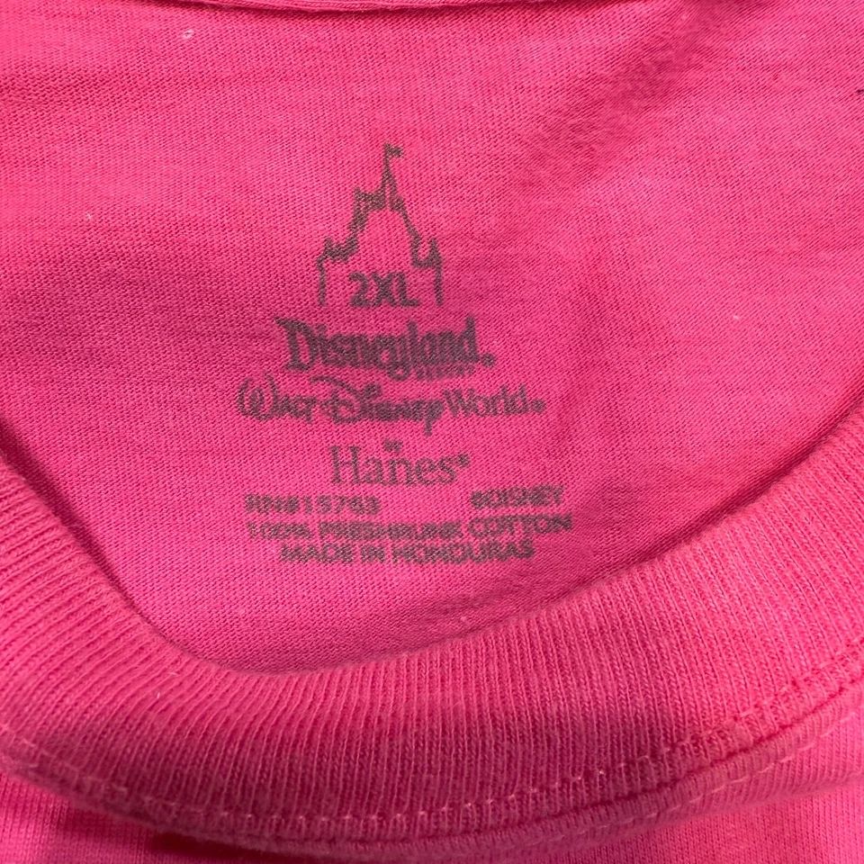 Hanes Walt Disney World женщин розовый 2XL графический принт Минни-Маус футболка - Изображение 3 из 4