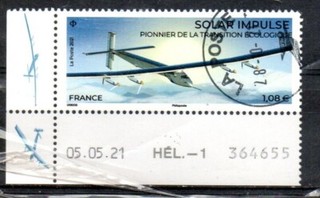 N° 5505 Solar impulse pionner la transition écologique oblitéré année 2021