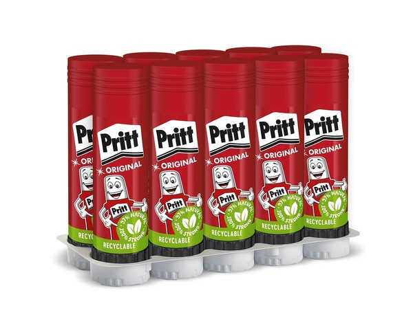 Pritt Klebestift Kinderfreundlicher Kleber Basteln Schule BüRobedarf 10X43G Set-image