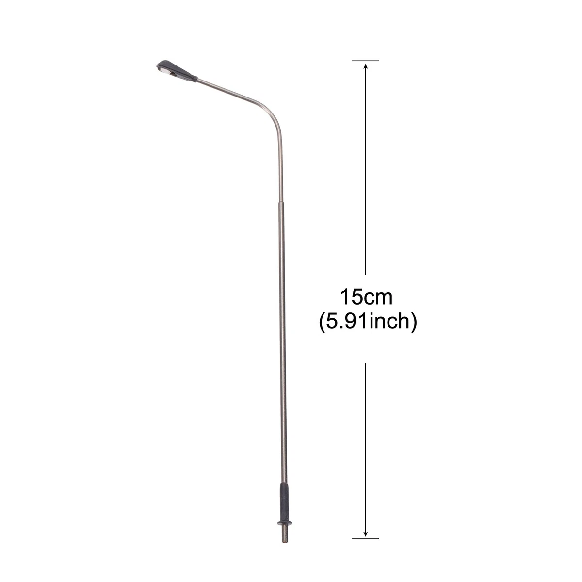 LED Stehlampe Lampen weiß Post Lichter 1/75 Maßstab 15 cm 5,91 Zoll 3V Set 4