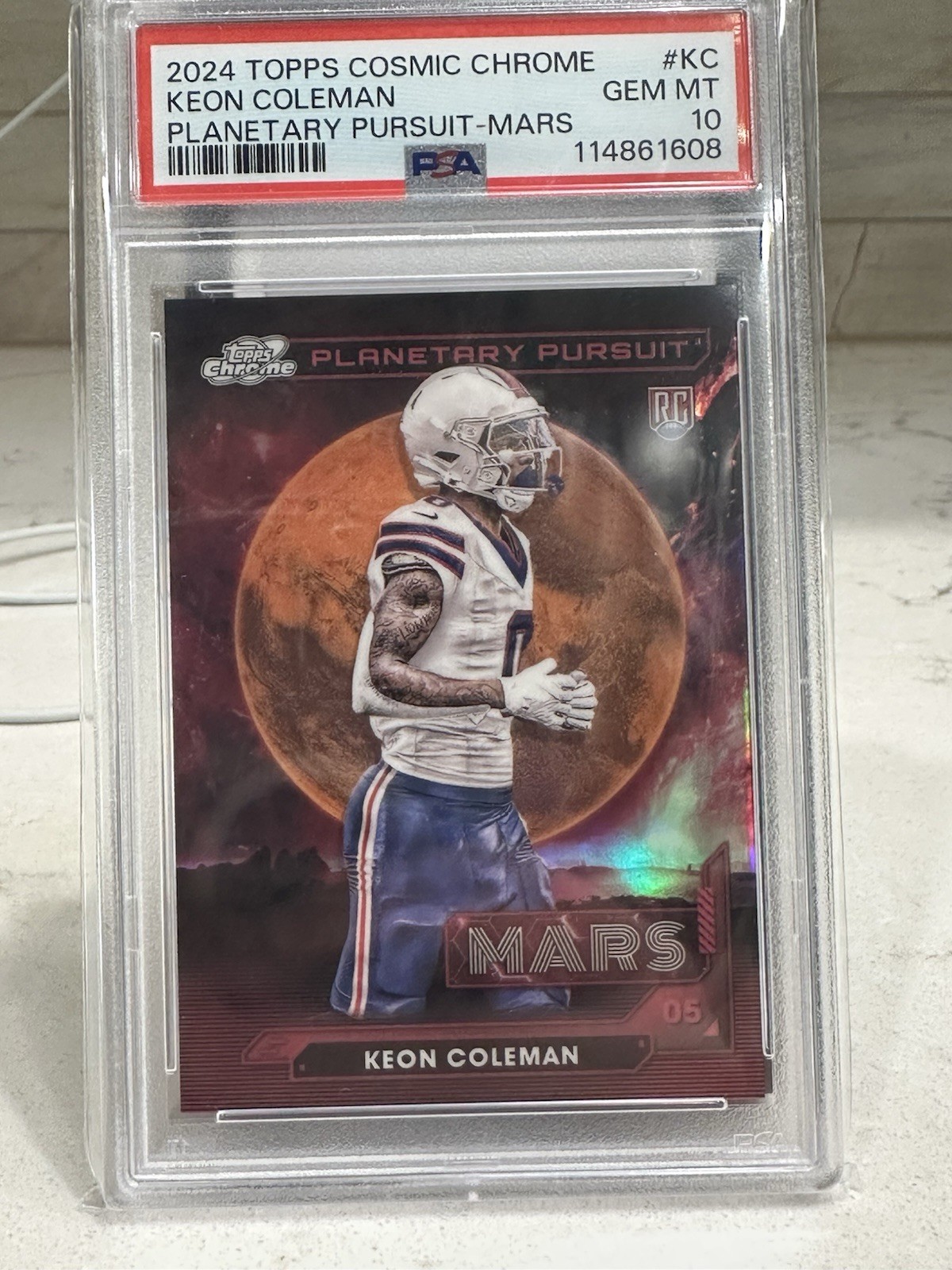 Keon Coleman Topps Cosmic Chrome Planetary Pursuit #KC Mars