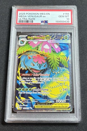 Venusaur ex - #155/132 - Mega Evolution - PSA 10 -