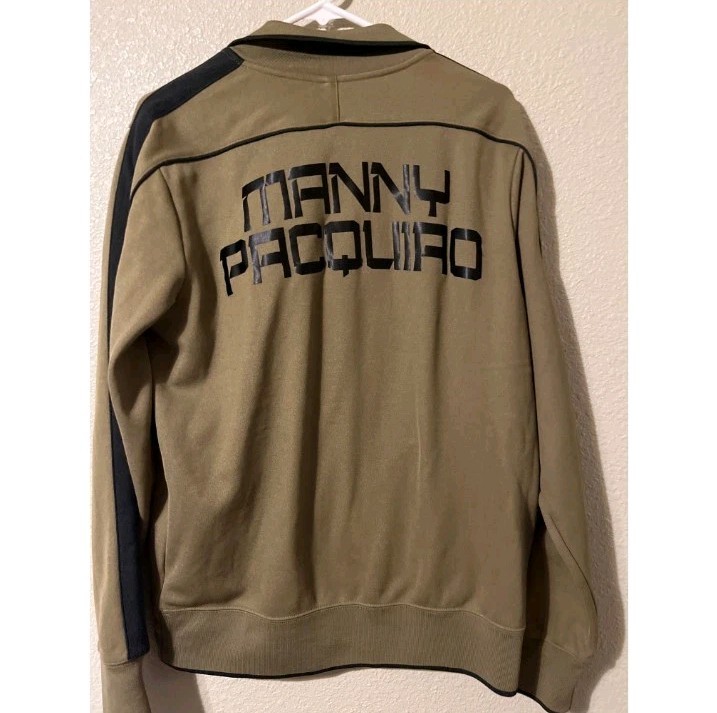 SACAI X NIKE Giacca riscaldante Nike Manny Pacquiao verde militare nera full zip grande L