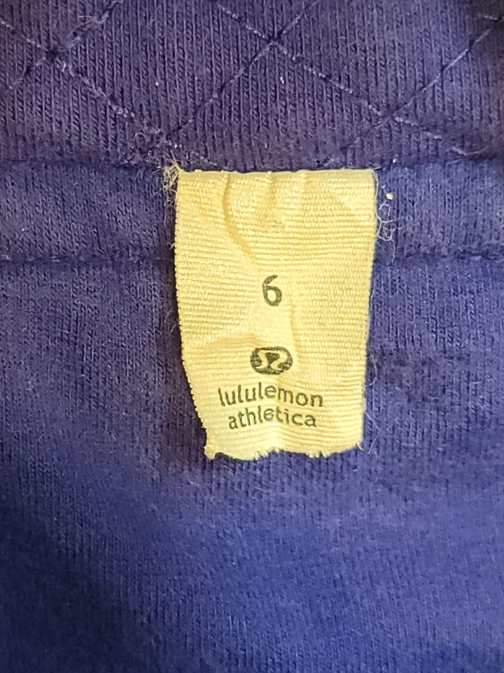 Chaqueta azul Lululemon para mujer talla 6 Its Happening cremallera completa Y2K Foto 4 de 4
