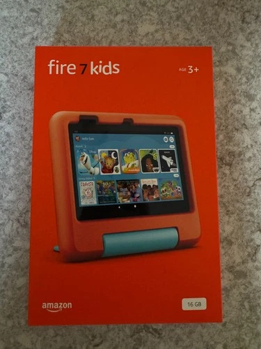 Amazon Fire 7” Kids Tablet 12th Gen 16GB Red Case WiFi - Open Box