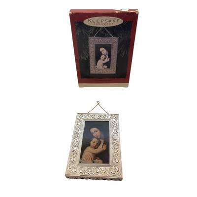 Hallmark Keepsake 1996 Madonna and Child Stamped Tin Jusepe de Ribera