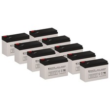 12 Volt 7.5 Amp F2 SLA AGM Battery Set of 9 by SigmasTek SP12-7.5 T2 