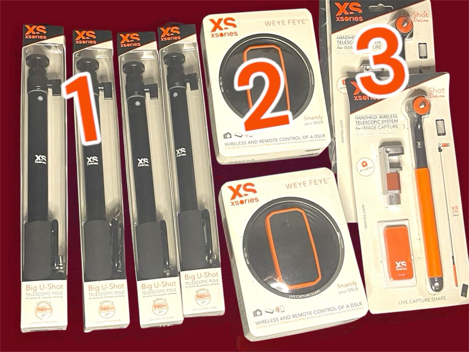 Lot revendeur Xsories de supports multimédia articulés et perches étanches