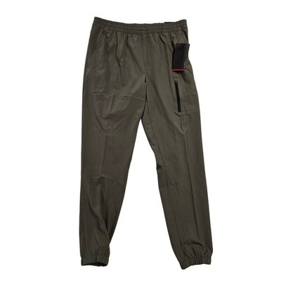 Layer 8 Mens Qwick-Dry Athletic Jogger Pants Kambaba Green  Size M NWT