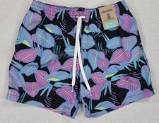 NWT Chubbies Fluorescent Funk 5.5 Lined Swim Trunks Neon Tropical Mens Small