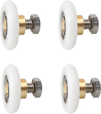 4 Pezzi Rulli Di Ricambio per Porta Doccia, 25Mm Rotelle per Porta Della Doccia,