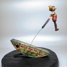 Marx Co. Walt Disney Pinocchio Acrobat Wind Up Tin Lithograph Toy Original 1939