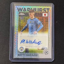 🫔ZZ 2024-25 TOPPS CHROME UEFA JAPAN EDITION AUTO MOJO /299 RC MATTY WARHURST