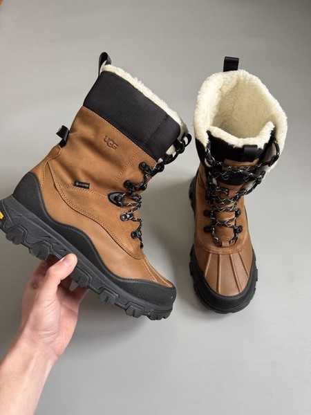 Men Ugg Boots Brown Leather 41