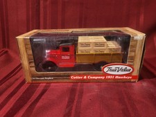 1931 HAWKEYE DELIVERY TRUCK TRUE VALUE 1/34 DIECAST VAN COTTER  CO Coin Bank