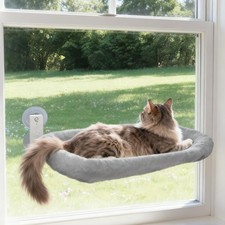 Best Extra Large Cat Window Perch 23.811.8in - Washable 2-Season Fabric Cover, 4