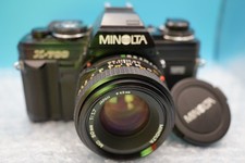 Vintage Kamera Minolta X-700 MPS schwarz mit MD 50mm 1:1,7 – filmgetestet