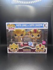 Funko Pop!: Super Sonic & Super Shadow 2-Pack (Flocked) (Target Con Exclusive)