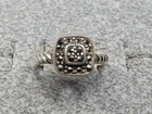 GRANDMA GRABE'S BEAUTIFUL VINTAGE 925 STERLING SILVER 2.87G MARCASITE RING SZ8.5