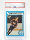 WAYNE GRETZKY 1979-80 TOPPS ROOKIE HOCKEY EDMONTON OILERS #18 RC PSA 6 Q1739