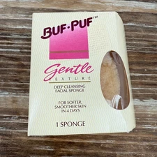 Buf-Puf Gentle Deep Cleansing Facial Sponge NEW OLD STOCK