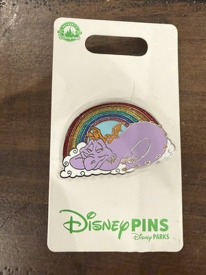 Disney Parks Epcot Figment Sleeping on Cloud & Rainbow Pin New
