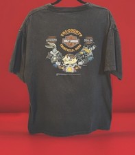 Y2K 08  Harley Davidson Troy Looney Toons t-shirt XL Daffy Taz Buggs Biker GUC