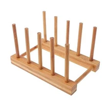 YWSHF Bamboo Wooden Dish Rack Dishes Drainboard Drying Drainer Storage Holder...