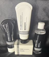 GlobalBeautyCare Power Skin Care Set Face Wash Toner Moisturizer Clay Mask