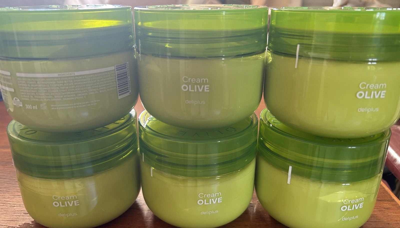 6x Deliplus Olive Body Cream 300ml new packaging and 50ml more