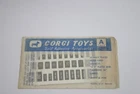 Corgi Toys A Pack 1460 Number plates  self adhesive accessories sealed vintage