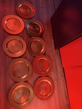 8 Pk Reusable Plastic Plates Multi Colour Party Picnic BBQ Kids Set Event Buffet