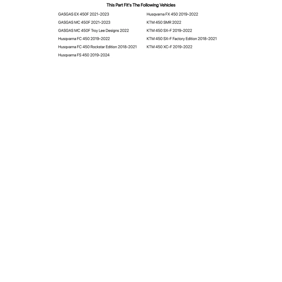 SamcoSport Radiator Hose Kit Black For Husqvarna FS 450 2019-2024 - Image 2 of 2