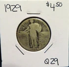 1929 Silver Standing LIBERTY Quarter