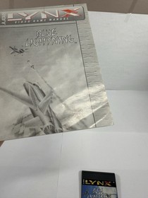 Blue Lightning (Atari Lynx, 1988) Cartridge With Manual TESTED!