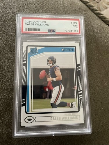 2024 Panini Donruss Rated Rookie Caleb Williams #327 (RC) Psa 7