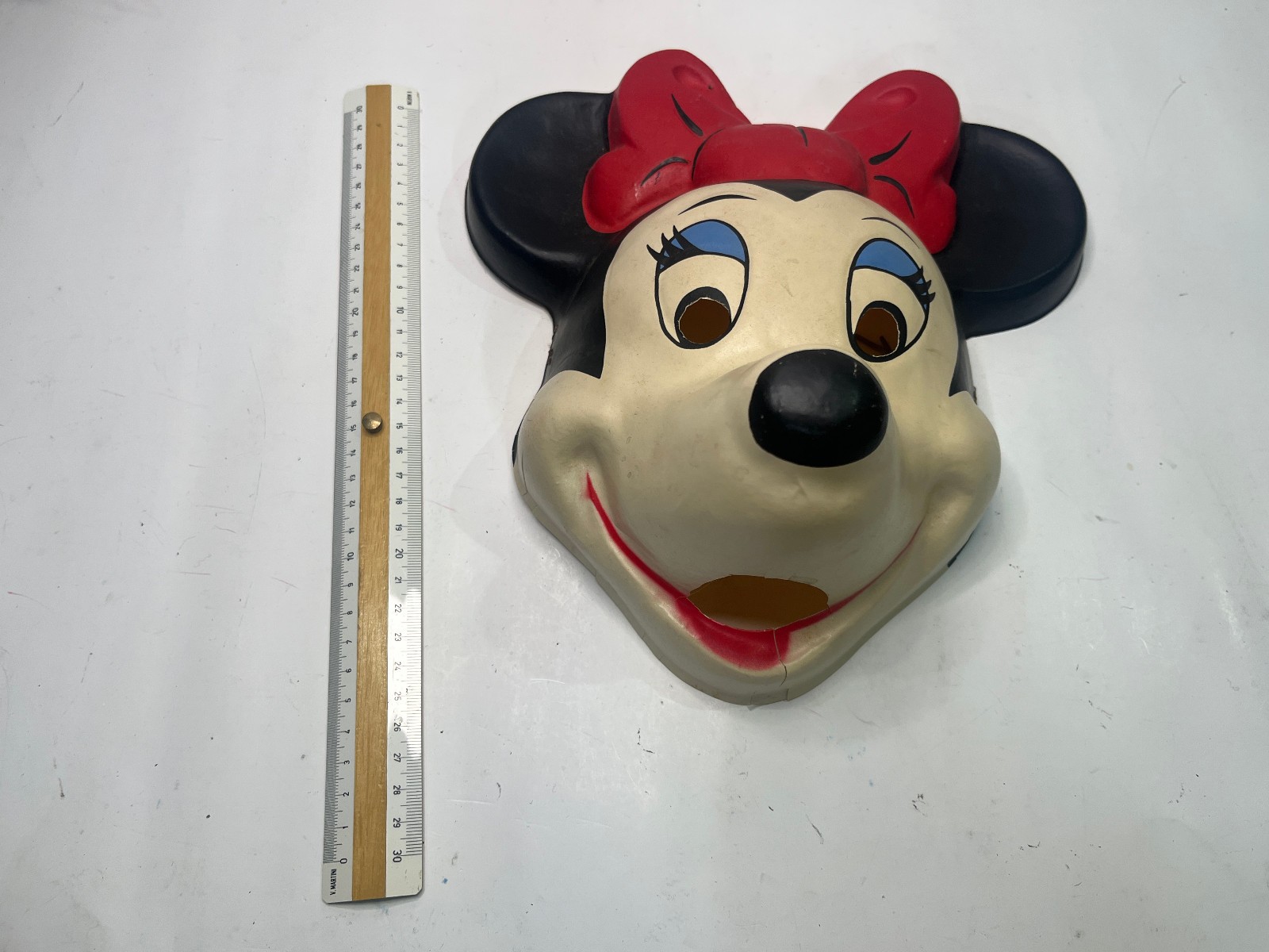 MASCHERA MINNIE DI TOPOLINO MICKEY MOUSE VINTAGE ANNI 80 IN PLASTICA-WALT DISNEY