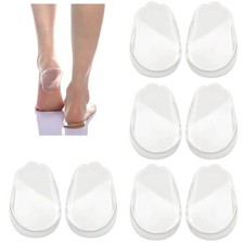 4 Pairs Orthopedic Insoles for Men and , Medial  Lateral Heel Wedge Silicone...