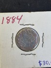 1884 USA LIBERTY NICKEL Error /Damage — photo 3
